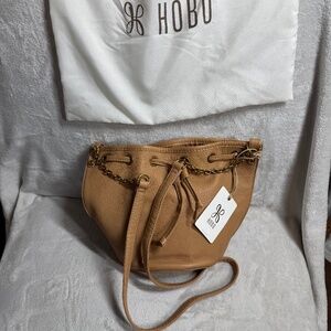 Hobo NEW Womens Pier Bucket Crossbody Bag Sandstorm Genuine 100% Genuine Leather